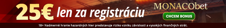 Monacobet - 25€ free bet len za registráciu - klikni